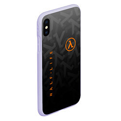 Чехол iPhone XS Max матовый Half-Life, цвет: 3D-светло-сиреневый — фото 2