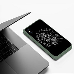 Чехол iPhone XS Max матовый Eskimo Callboy: Est 2010, цвет: 3D-темно-зеленый — фото 2