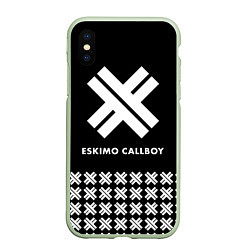 Чехол iPhone XS Max матовый Eskimo Callboy: Cross, цвет: 3D-салатовый