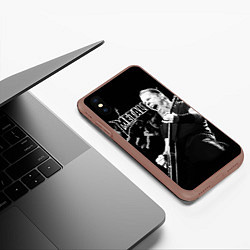 Чехол iPhone XS Max матовый Metallica, цвет: 3D-коричневый — фото 2