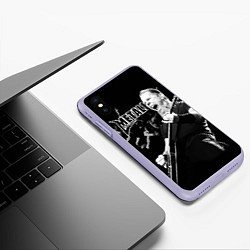Чехол iPhone XS Max матовый Metallica, цвет: 3D-светло-сиреневый — фото 2