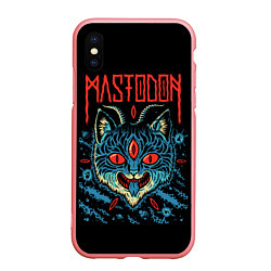 Чехол iPhone XS Max матовый Mastodon: Demonic Cat, цвет: 3D-баблгам