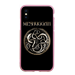 Чехол iPhone XS Max матовый Meshuggah, цвет: 3D-розовый