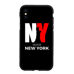 Чехол iPhone XS Max матовый New York City