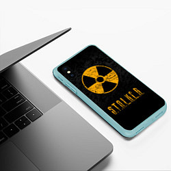 Чехол iPhone XS Max матовый STALKER: Radioactive, цвет: 3D-мятный — фото 2