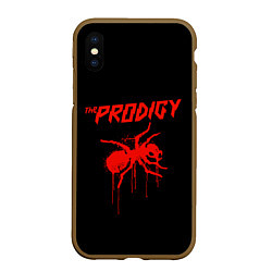 Чехол iPhone XS Max матовый The Prodigy: Blooded Ant, цвет: 3D-коричневый