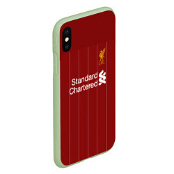 Чехол iPhone XS Max матовый Virgil van Dijk 19-20 форма, цвет: 3D-салатовый — фото 2