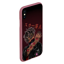 Чехол iPhone XS Max матовый SCARLXRD: Dark Man, цвет: 3D-малиновый — фото 2