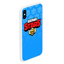 Чехол iPhone XS Max матовый Brawl Stars, цвет: 3D-белый — фото 2