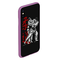 Чехол iPhone XS Max матовый Judo, цвет: 3D-фиолетовый — фото 2