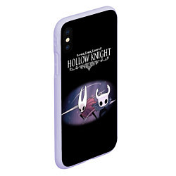 Чехол iPhone XS Max матовый Hollow Knight, цвет: 3D-светло-сиреневый — фото 2