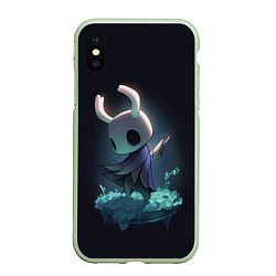 Чехол iPhone XS Max матовый Hollow Knight, цвет: 3D-салатовый