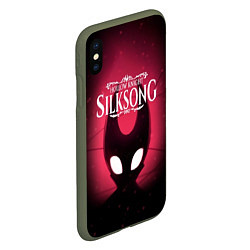 Чехол iPhone XS Max матовый Hollow Knight: Silksong, цвет: 3D-темно-зеленый — фото 2