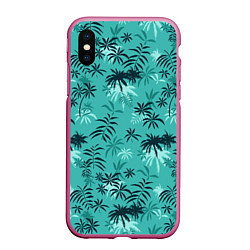 Чехол iPhone XS Max матовый Tommy Vercetti, цвет: 3D-малиновый