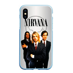 Чехол iPhone XS Max матовый Nirvana, цвет: 3D-голубой