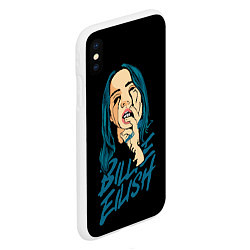 Чехол iPhone XS Max матовый Billie Eilish, цвет: 3D-белый — фото 2