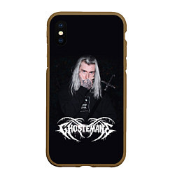 Чехол iPhone XS Max матовый GHOSTEMANE, цвет: 3D-коричневый