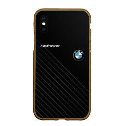 Чехол iPhone XS Max матовый BMW, цвет: 3D-коричневый