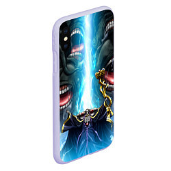 Чехол iPhone XS Max матовый Overlord, цвет: 3D-светло-сиреневый — фото 2