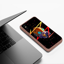 Чехол iPhone XS Max матовый Dota 2 Tinker, цвет: 3D-коричневый — фото 2