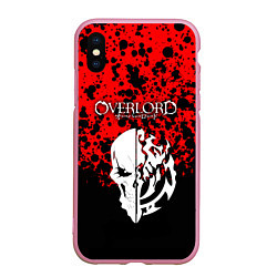 Чехол iPhone XS Max матовый OVERLORD, цвет: 3D-розовый