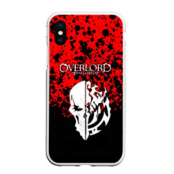 Чехол iPhone XS Max матовый OVERLORD, цвет: 3D-белый