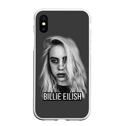 Чехол iPhone XS Max матовый BILLIE EILISH, цвет: 3D-белый