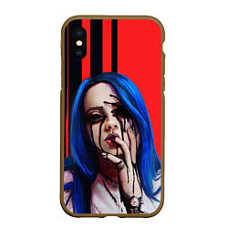 Чехол iPhone XS Max матовый Billie Eilish: Demon, цвет: 3D-коричневый