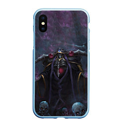 Чехол iPhone XS Max матовый Overlord, цвет: 3D-голубой