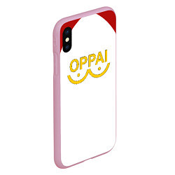 Чехол iPhone XS Max матовый ONE PUNCH MAN, цвет: 3D-розовый — фото 2