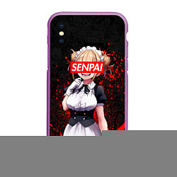 Чехол iPhone XS Max матовый Toga Himiko, цвет: 3D-фиолетовый