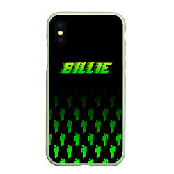 Чехол iPhone XS Max матовый BILLIE, цвет: 3D-салатовый