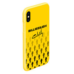 Чехол iPhone XS Max матовый Billie Eilish: Yellow Autograph, цвет: 3D-желтый — фото 2