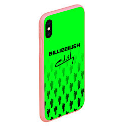 Чехол iPhone XS Max матовый Billie Eilish: Green Autograph, цвет: 3D-баблгам — фото 2