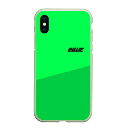 Чехол iPhone XS Max матовый Billie Eilish: Duo Green, цвет: 3D-салатовый