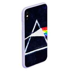 Чехол iPhone XS Max матовый PINK FLOYD, цвет: 3D-светло-сиреневый — фото 2