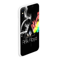 Чехол iPhone XS Max матовый PINK FLOYD, цвет: 3D-белый — фото 2