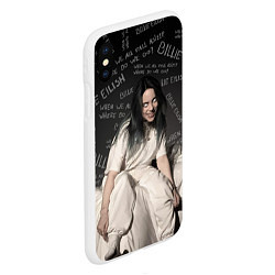 Чехол iPhone XS Max матовый BILLIE EILISH: Where Do We Go, цвет: 3D-белый — фото 2