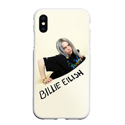 Чехол iPhone XS Max матовый BILLIE EILISH, цвет: 3D-белый