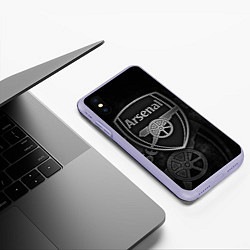 Чехол iPhone XS Max матовый Arsenal, цвет: 3D-светло-сиреневый — фото 2