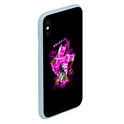 Чехол iPhone XS Max матовый Киллер Квин ЖоЖо, цвет: 3D-голубой — фото 2