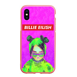 Чехол iPhone XS Max матовый Billie Eilish, цвет: 3D-баблгам