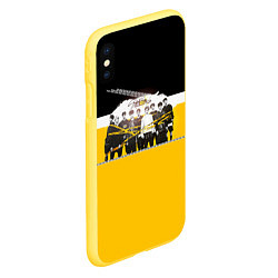 Чехол iPhone XS Max матовый Stray Kids цвета 3D-желтый — фото 2