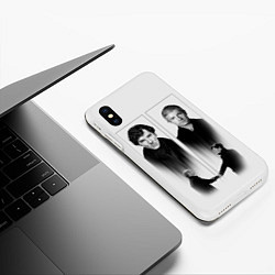 Чехол iPhone XS Max матовый Sherlock, цвет: 3D-белый — фото 2