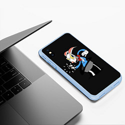 Чехол iPhone XS Max матовый Cuphead - Хопус Покус, цвет: 3D-голубой — фото 2