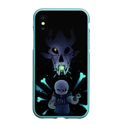 Чехол iPhone XS Max матовый UNDERTALE, цвет: 3D-мятный