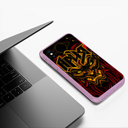 Чехол iPhone XS Max матовый Ария, цвет: 3D-сиреневый — фото 2
