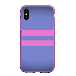 Чехол iPhone XS Max матовый ФРИСК FRISK, цвет: 3D-фиолетовый
