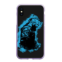 Чехол iPhone XS Max матовый Vikings, цвет: 3D-светло-сиреневый