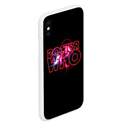 Чехол iPhone XS Max матовый Doctor Who, цвет: 3D-белый — фото 2